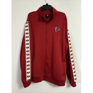 FOCO NFL Atlanta Falcons With SF Stripe Logo Track Jacket.  Production Error.
